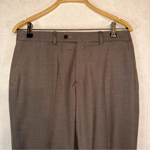 Michael Michael Kors Pants Mens 33x30 Brown Straight Fit Dress Office Casual - Picture 2 of 5